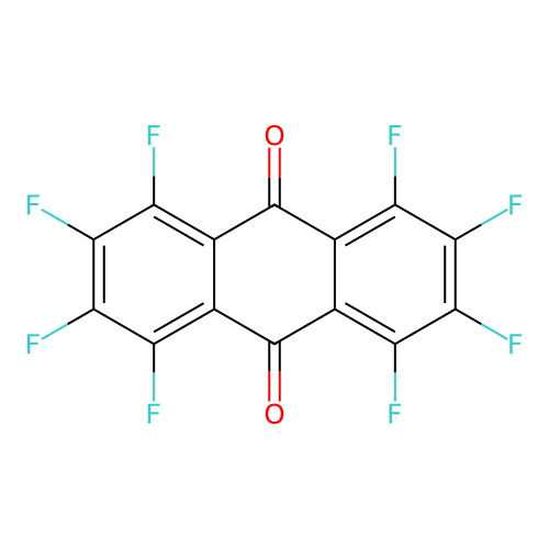 Octafluoroanthraquinone structure