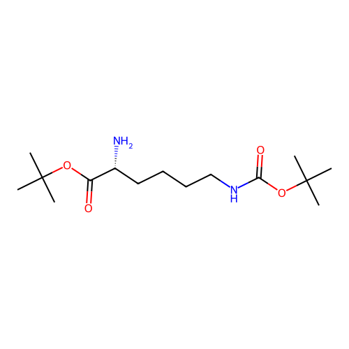 Tert-butyl n6-(tert-butoxycarbonyl)-d-lysinate structure
