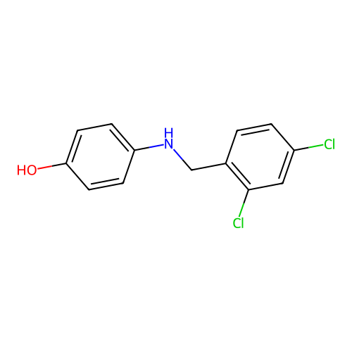 4-[(2,4-Dichlorobenzyl)amino]phenol structure