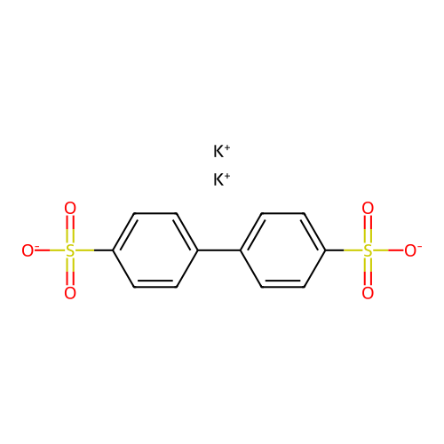 Dipotassium 4,4'-biphenyldisulfonate structure