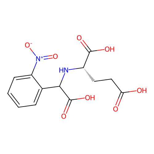 L-Glutamic acid, N-[carboxy(2-nitrophenyl)methyl]- structure