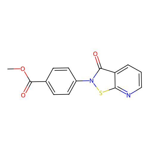 Methyl 4-(3-oxoisothiazolo[5,4-b]pyridin-2(3h)-yl)benzoate structure