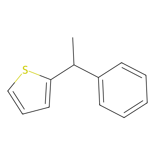 2-(1-Phenylethyl)thiophene structure