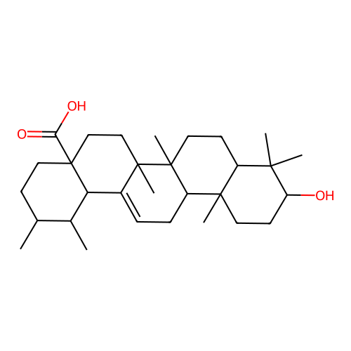 Urs-12-en-28-oic acid, 3-hydroxy-, (3beta)- structure