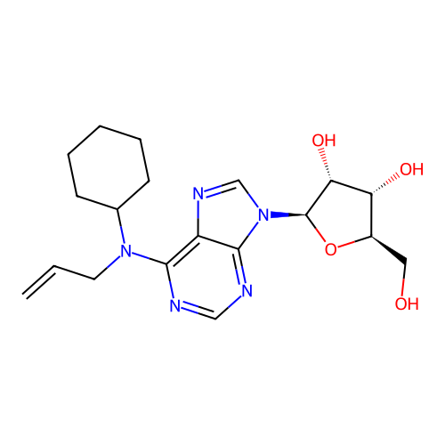 N(6)-allyl-N(6)-cyclohexyladenosine structure