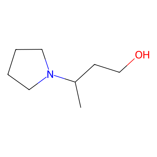 3-(Pyrrolidin-1-yl)butan-1-ol structure