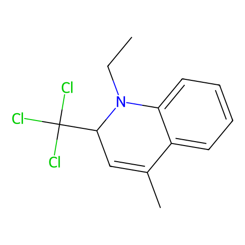1-Ethyl-4-methyl-2-(trichloromethyl)-1,2-dihydroquinoline structure