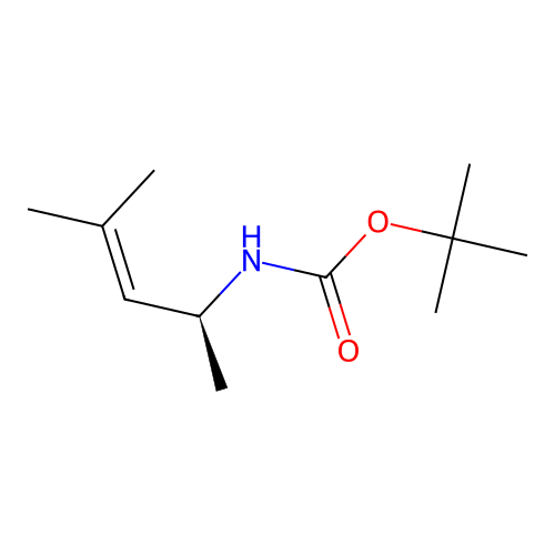 Carbamic acid, (1,3-dimethyl-2-butenyl)-, 1,1-dimethylethyl ester, (S)-(9CI) structure
