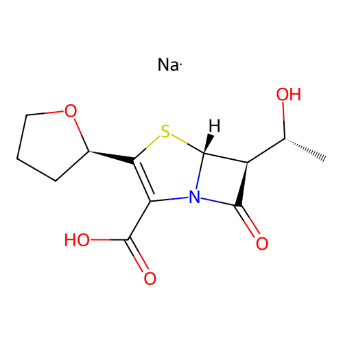 Faropenem sodium structure
