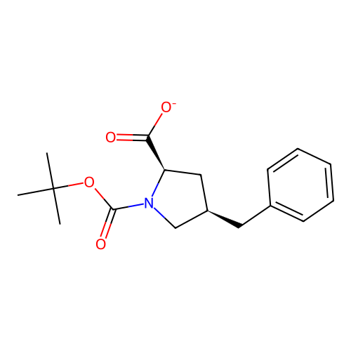 (4R)-1-N-Boc-4-Benzyl-D-proline structure