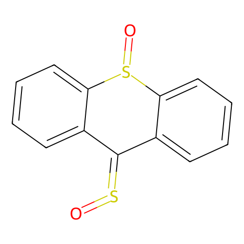 9-sulfinyl-9H-thioxanthene 10-oxide structure