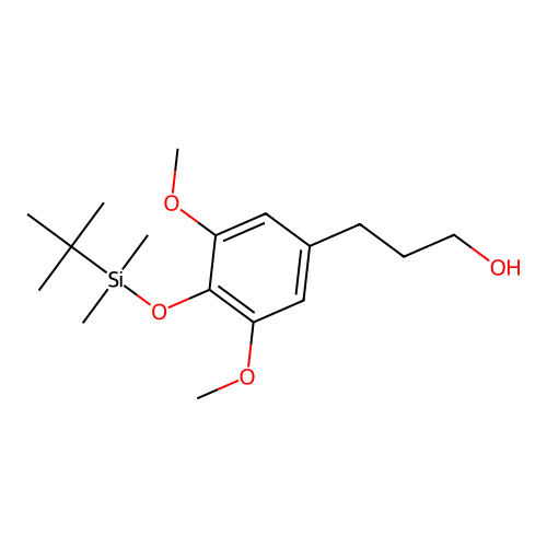 3-{4-[(Tert-butyldimethylsilyl)oxy]-3,5-dimethoxyphenyl}propan-1-ol structure
