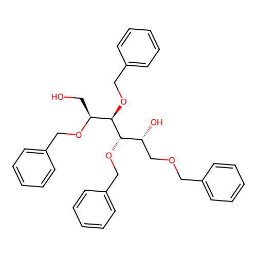 2,3,4,6-Tetrakis-O-(phenylmethyl)-D-galactitol structure
