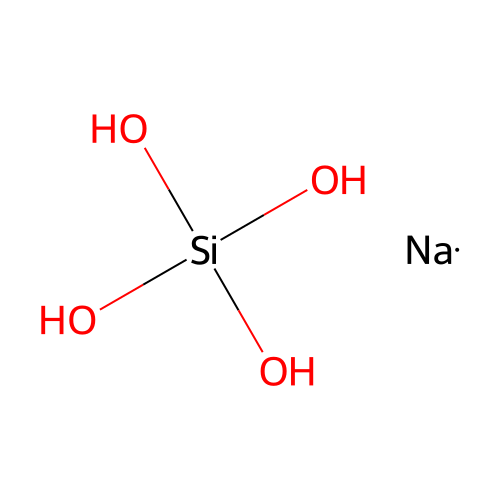 Silicic acid (H4SiO4), sodium salt (1:?) structure