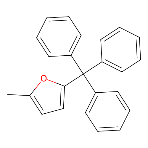 2-Methyl-5-tritylfuran structure