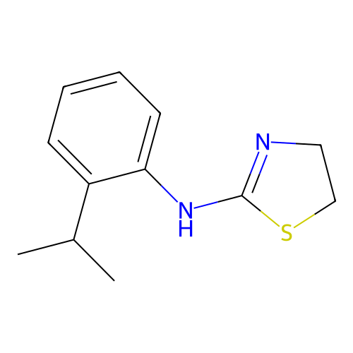 2-(2-Isopropylphenyl)imino-1,3-thiazolidine structure