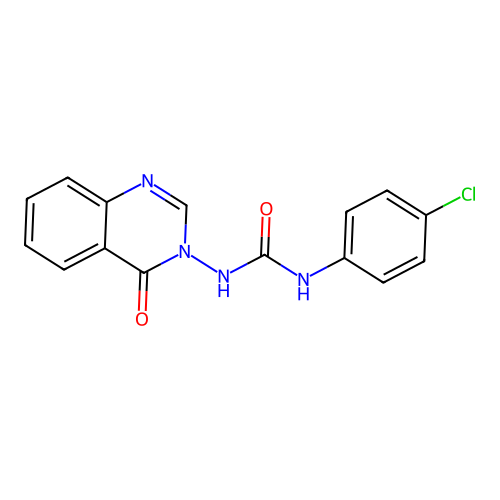 N-(4-Chlorophenyl)-N'-(4-oxo-3(4H)-quinazolinyl)urea structure