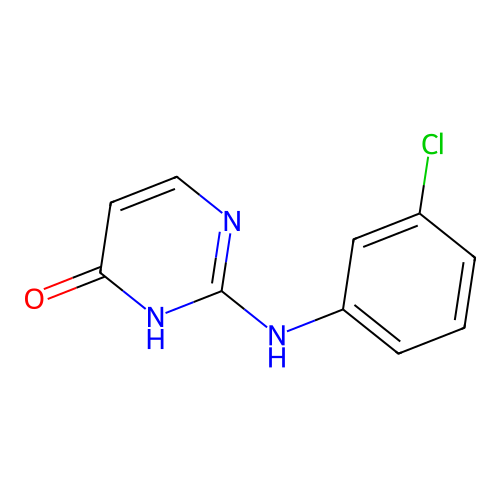 2-(3-chlorophenylamino)pyrimidin-4(3H)-one structure