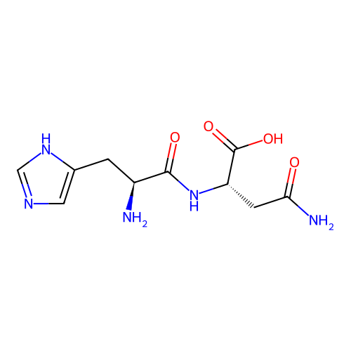 L-Asparagine, L-histidyl- structure