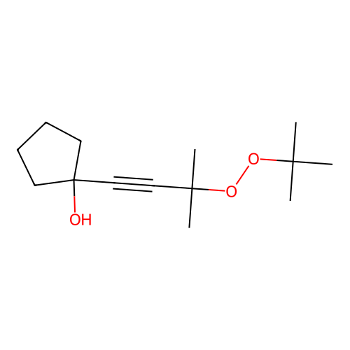 1-(3-Tert-butylperoxy-3-methylbut-1-ynyl)cyclopentan-1-ol structure