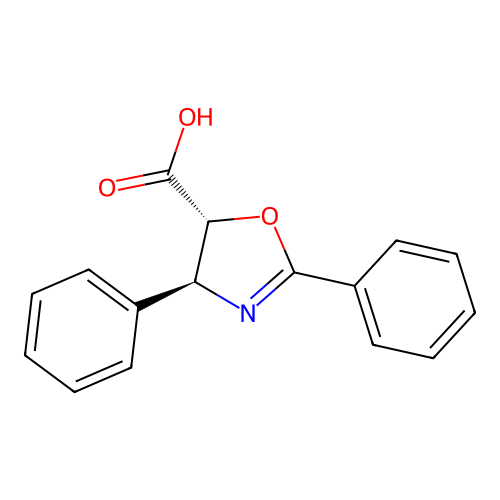 (4S,5R)-2,4-Diphenyl-4,5-dihydrooxazole-5-carboxylic acid structure