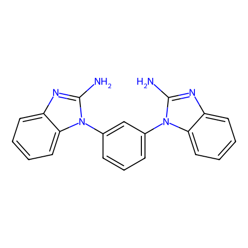 1,3-Bis(2-aminobenzimidazol-1-yl)benzene structure
