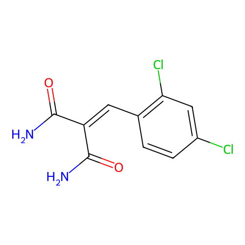 2-[(2,4-Dichlorophenyl)methylidene]propanediamide structure
