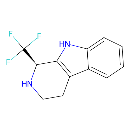 (1R)-1-(trifluoromethyl)-2,3,4,9-tetrahydro-1H-pyrido[3,4-b]indole structure