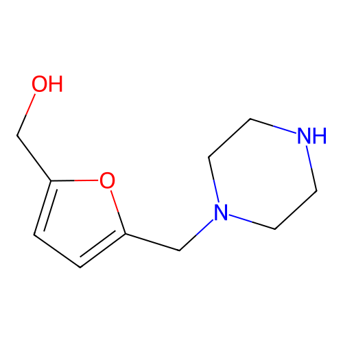 [5-(Piperazin-1-ylmethyl)furan-2-yl]methanol structure
