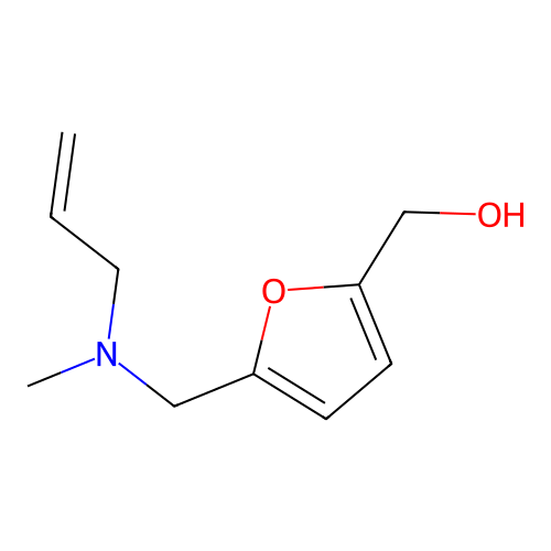 [5-[[Methyl(prop-2-enyl)amino]methyl]furan-2-yl]methanol structure