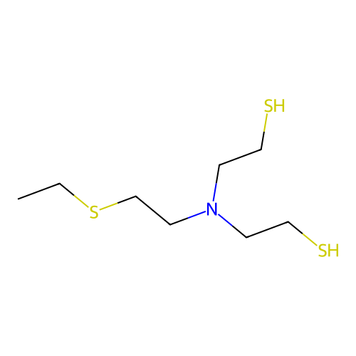 2-[2-Ethylsulfanylethyl(2-sulfanylethyl)amino]ethanethiol structure