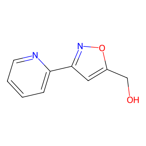 3-(2-Pyridinyl)-5-isoxazolemethanol structure