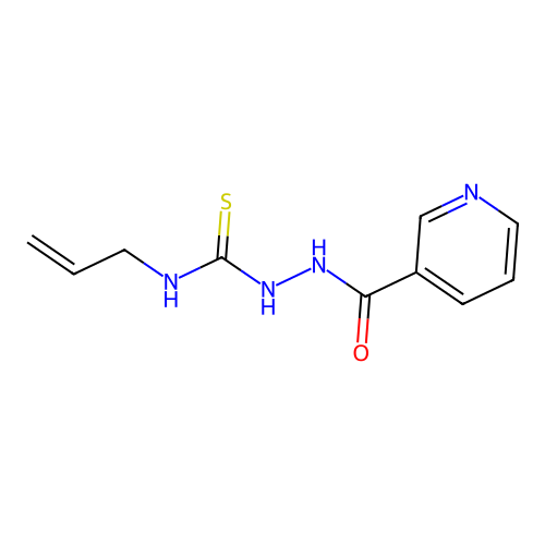 N-allyl-2-(3-pyridinylcarbonyl)hydrazinecarbothioamide structure