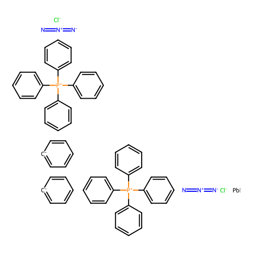 Tetraphenylphosphonium diazidodichlorodiphenylplumbate(2-) (2:1) structure