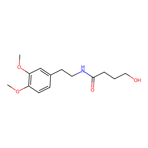 N-[2-(3,4-dimethoxyphenyl)ethyl]-4-hydroxybutanamide structure