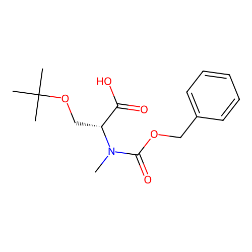 Z-N-Me-D-Ser(tBu)-OH . DCHA structure