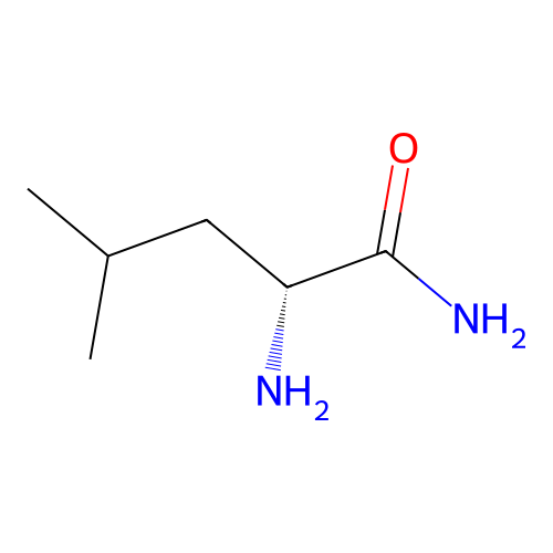 (R)-2-Amino-4-methylpentanamide structure