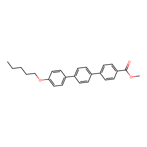 Methyl 4-[4-(4-pentoxyphenyl)phenyl]benzoate structure