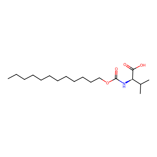 D-Valine, N-[(dodecyloxy)carbonyl]- structure