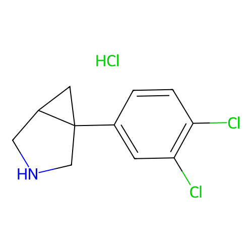 1-(3,4-dichlorophenyl)-3-azabicyclo[3.1.0]hexane Hydrochloride structure