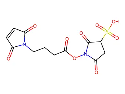 4-Maleimidobutyric acid sulfo-N-succinimidyl ester structure