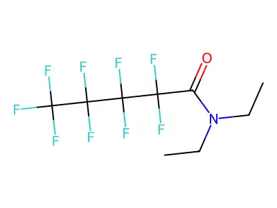 N,N-Diethyl-2,2,3,3,4,4,5,5,5-nonafluoropentanamide structure
