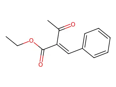 (Z)-Ethyl 2-benzylidene-3-oxobutanoate structure