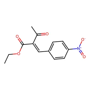 Butanoic acid, 2-[(4-nitrophenyl)methylene]-3-oxo-, ethyl ester structure
