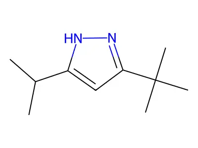 1H-Pyrazole, 5-(1,1-dimethylethyl)-3-(1-methylethyl)- structure