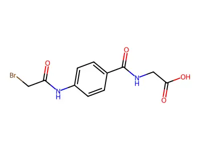 溴乙酰-4-氨基马尿酸 structure