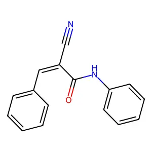 2-Cyano-n,3-diphenylprop-2-enamide structure