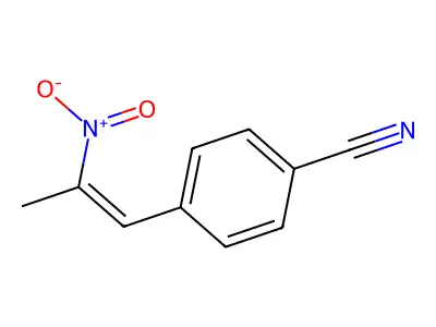 4-(2-Nitroprop-1-enyl)benzonitrile structure