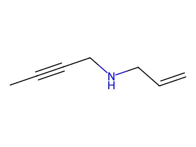 Allyl-but-2-ynyl-amine structure