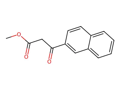 3-Naphthalen-2-yl-3-oxo-propionic acid methyl ester structure